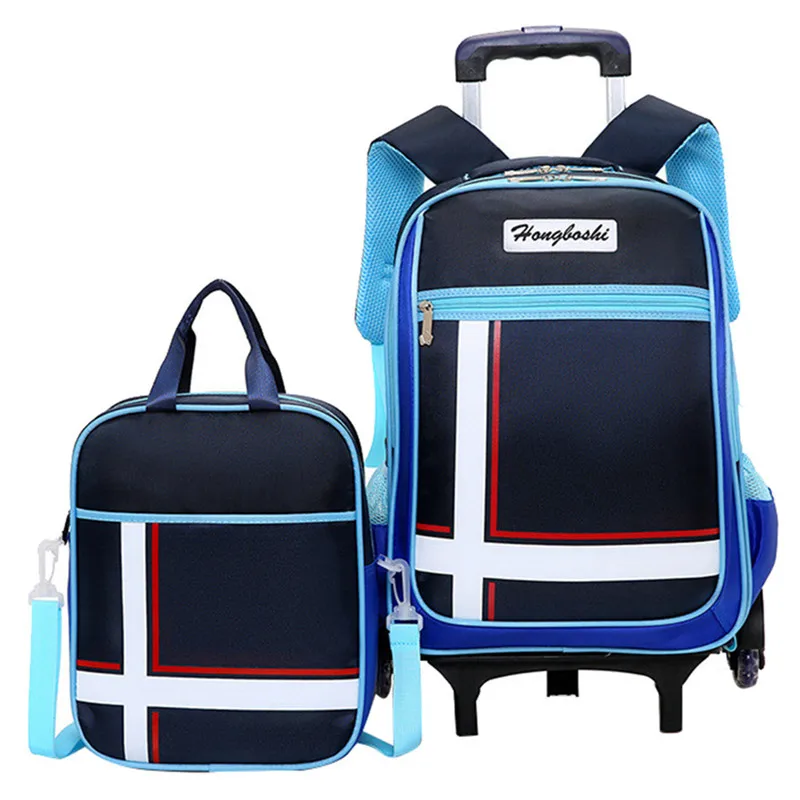 

Children School Bags Kids boys girls Trolley Schoolbag Rolling Luggage Book Bag Wheeled Backpack Mochilas