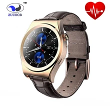 Voll runde smart watch pulsmesser smartwatch bluetooth 4,0 sport uhr mp3 armbanduhr für ios android xiaomi samsung männer