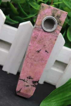 

120 grams of natural quartz crystal peach stone smoking pipe to heal