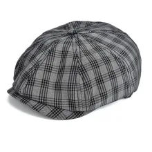 Voboom черная плоская кепка мужская большая клетчатая кепка газетчика хлопчатобумажная Кепка Cabbie летняя дышащая шляпа Glof 103