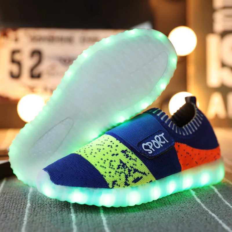 

Boys Luminous Sneakers Toddler Girls Shoes Spring Led Kids Shoes Sapato Menino Tenis Menina Children's Krasovki Glowing Sneakers