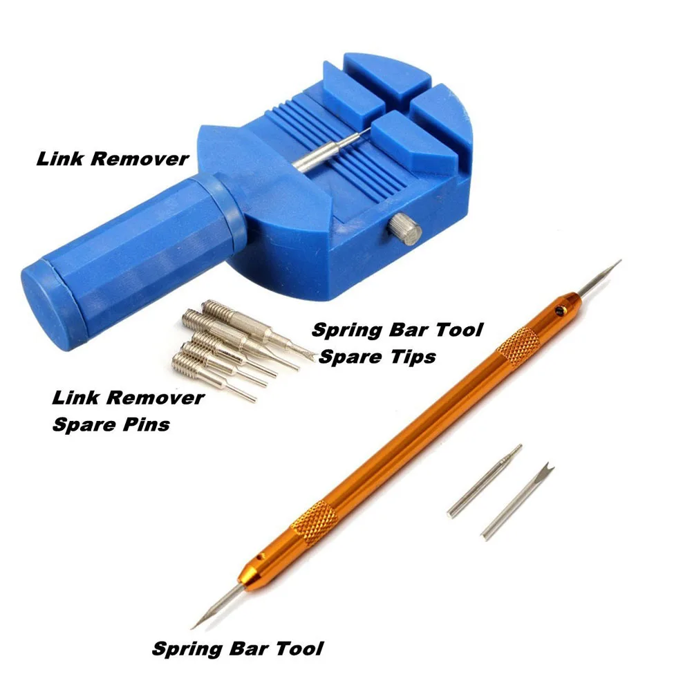 144Pcs Watch Tools Watch Opener Remover Spring Bar Repair Pry Screwdriver Clock Watch Repair Tool Kit Watchmaker Tools Parts