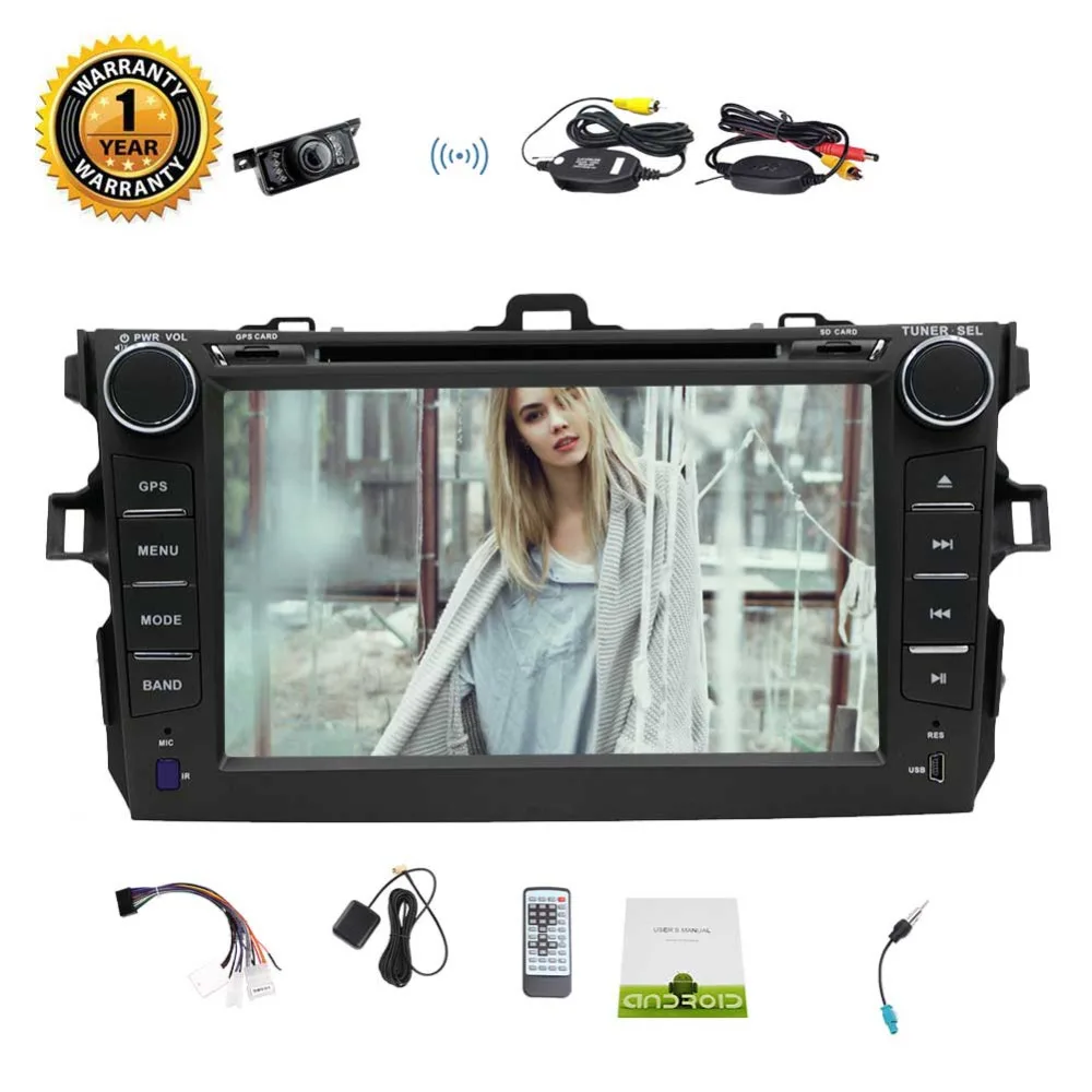 Perfect Eincar for COROLLA EX 7" Android 7.1 Car Stereo 2GB 32GB Octa-core in Dash Car DVD Player Auto Video Headunit GPS Navigation 0