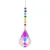 H&D Chakra Crystal Suncatcher with 76mm AB Gourd Prism Drops Rainbow Maker Craft Chain Hanging Window Ornament Home Garden Decor