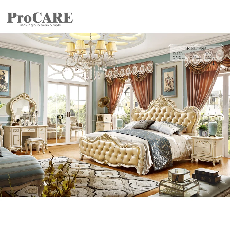 luxury best bed designs 2018 cheap price bed latest bedroom furniture -
908