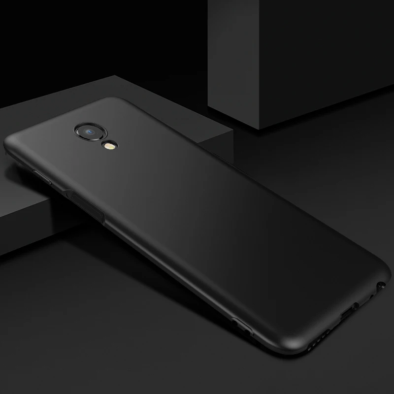 Матовый чехол для meizu m6s M6S силиконовая задняя крышка черный оригинальный мягкий