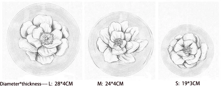 3D Настенный ТВ-фон, украшения для дома, искусство, изделия из смолы, европейская трехмерная Цветочная тарелка, Настенная Наклейка