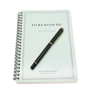

Office metal ballpoint pen student pen 60 pages high quality small fresh coil notebook school office supplies stationery set