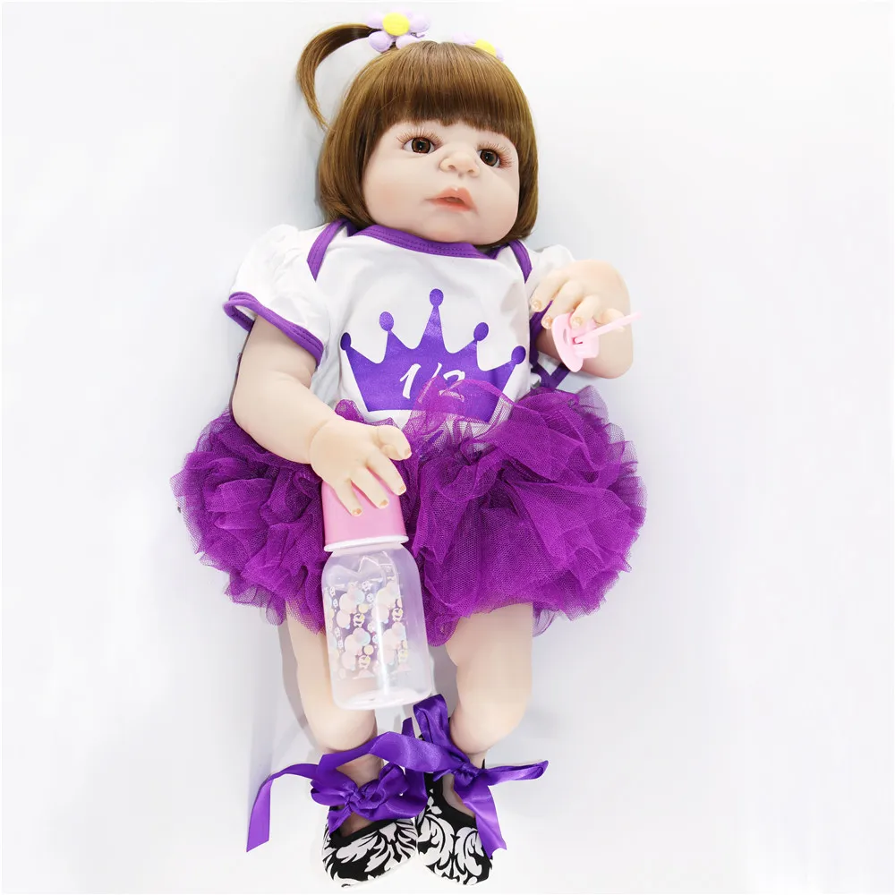 2018 модный дизайн 56 см силиконовая кукла Reborn Baby игрушка для малыша живой