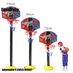 Крытый Открытый регулируемый портативный баскетбольная игрушка набор с подставкой мяч детские спортивные игрушечные мячи набор для детей