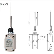 2 шт./лот высокое качество CNTD CWLNJ-S2 воблый рычаг Концевой переключатель/микро-переключатель, сильный алюминиевый литой внешний корпус
