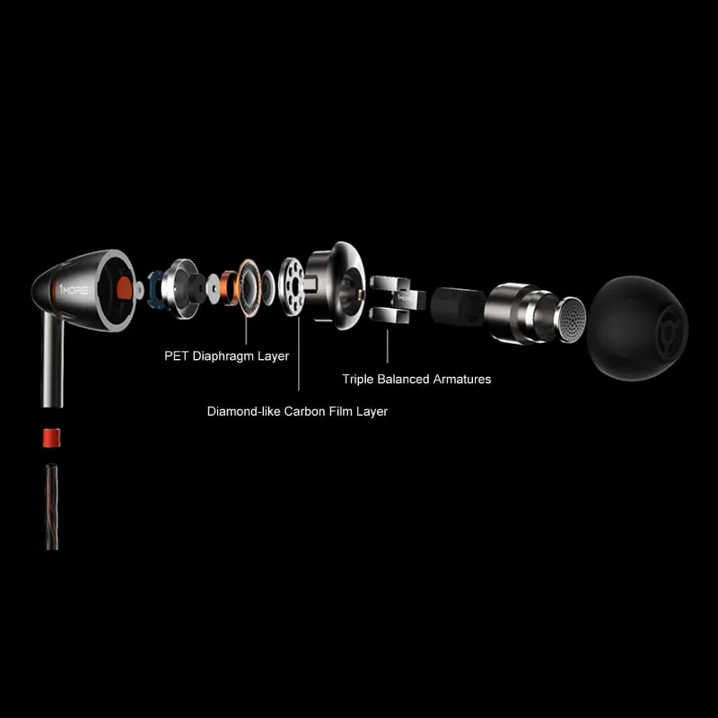 Наушники вкладыши 1more E1010 Hi Fi с микрофоном|in-ear earphone|earphone with micearbuds earphones |
