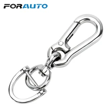FORAUTO Car Keyring Carabiner Horseshoe Buckle Alloy Gourd Buckle Keychain Key Rings Key Chain Auto Accessories Car-styling