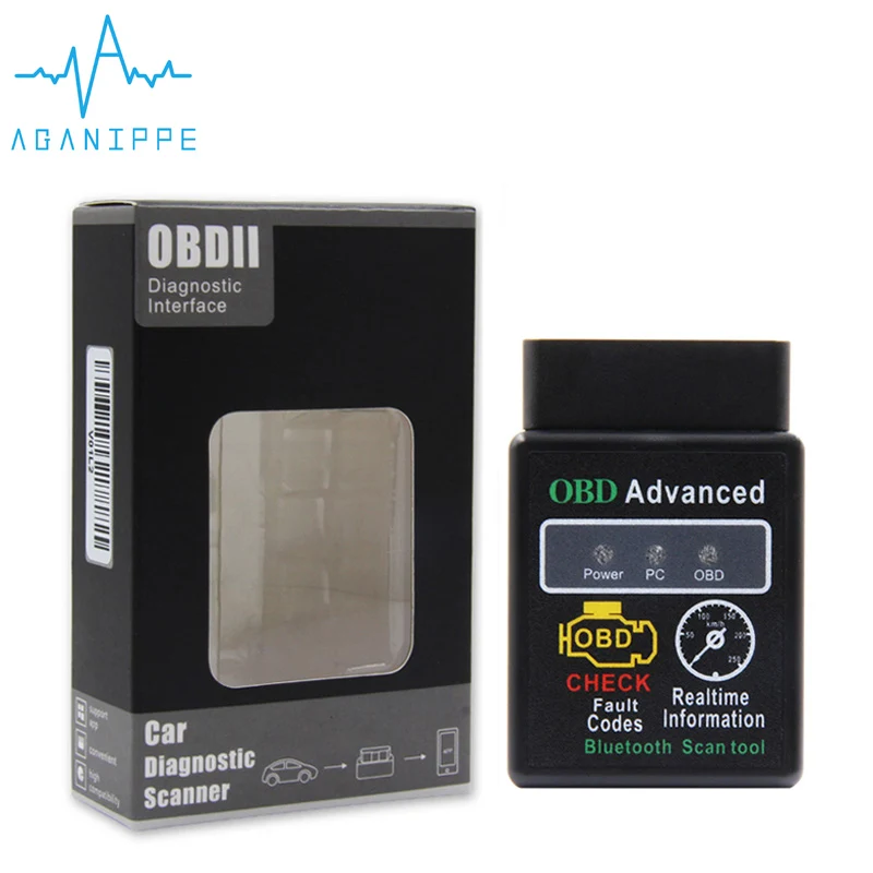 Elm 327 1,5 OBD2 Bluetooth адаптер диагностический сканер для автомобилей Eml327 автомобильный OBD ii диагностический разъем с чипом Pic18F25K80