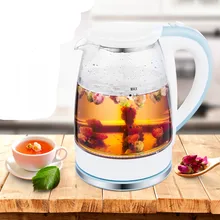 Электрический чайник стеклянный Электрический имеет большую емкость 304 из нержавеющей стали функция автоматического выключения