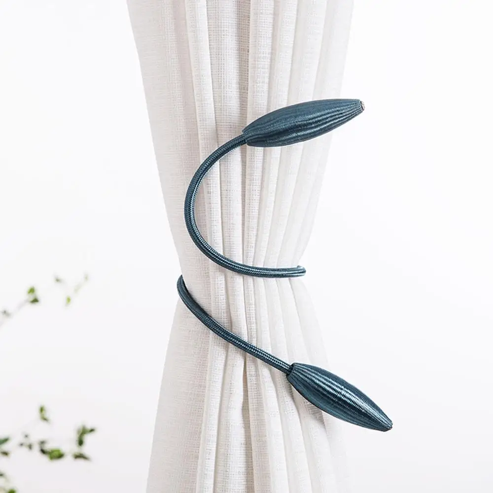 Distinctive Alloy Arbitrary Shape Strong Curtain Tiebacks Plush Hanging Belts Ropes Decoration Holdback Rods | Дом и сад