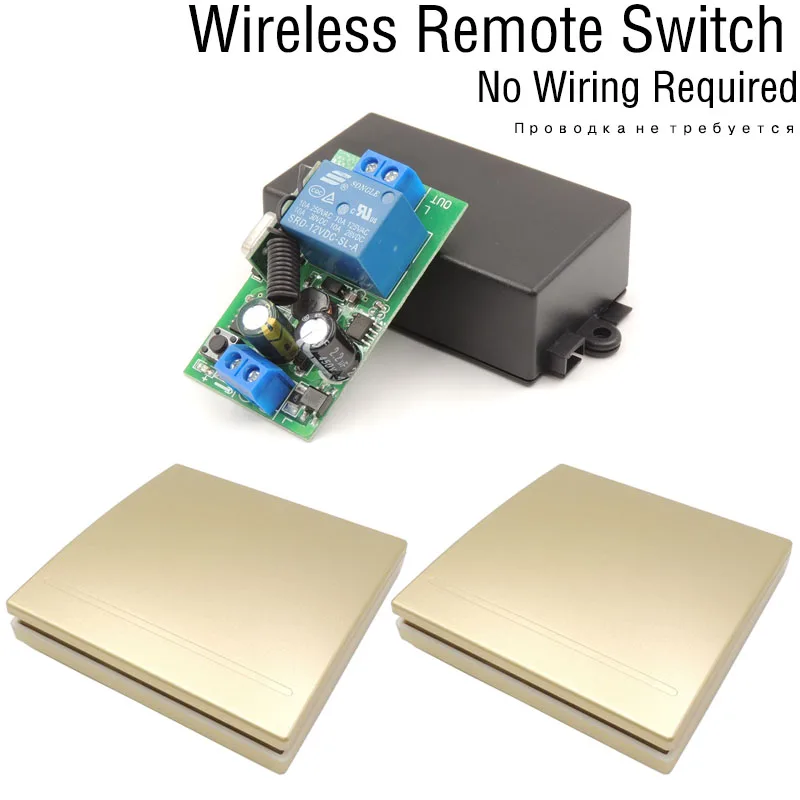 86 настенный беспроводной пульт дистанционного управления AC 85 В~ 250 В 1 комплект для светодиодный/лампа/светильник/Дверной Переключатель 433 МГц