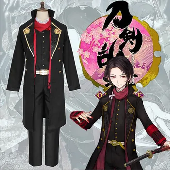 

New Japan Anime Kashuu Kiyomitsu Uniform Touken Ranbu Cosplay Costume Cool man Samurai Uniforms All Sets Halloween Gift