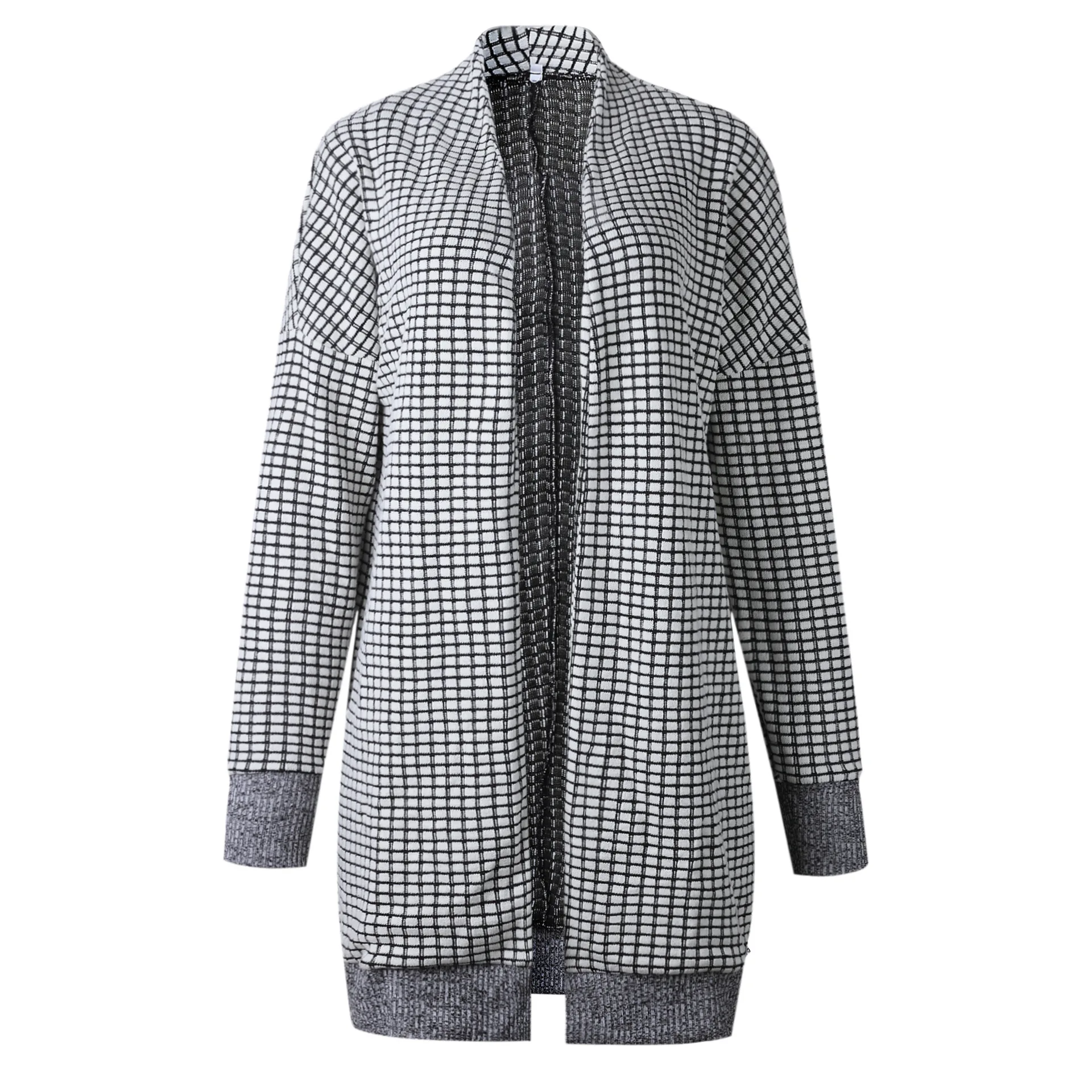 Women Cardigan Long Jacket Coat 2019 Fashion Vintage Printing Plaid Jumper Open Stitch Outwear Female Ladies Long Tops Y0 Women Cardigan Long Jacket Coat 2019 Fashion Vintage Printing Plaid Jumper Open Stitch Outwear Female Ladies Long Tops Y0