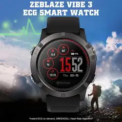 Zeblaze Vibe 3 ЭКГ Смарт-часы IP67 Водонепроницаемый GREENCELL типа сердечного ритма крови Давление мгновенный ЭКГ спортивные Смарт-часы для IOS и Android