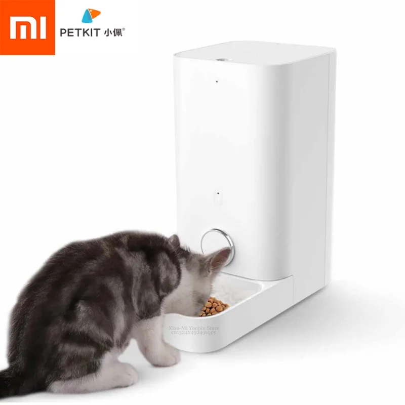 

Xiaomi Mijia PETKIT Smart Cat Feeder Automatic Bowl Pet Cat Feeder Never Stuck Feeder Fresh Pet Food Dispenser Cibo Gatto