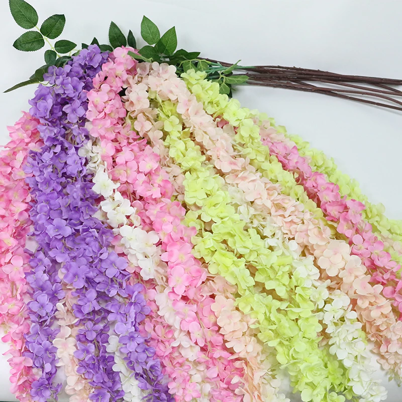 JAROWN Artificial Wisteria Wedding Decorations Flower Vines Silk Flowers For Wedding Home Party DIY Decor Accessories (10)