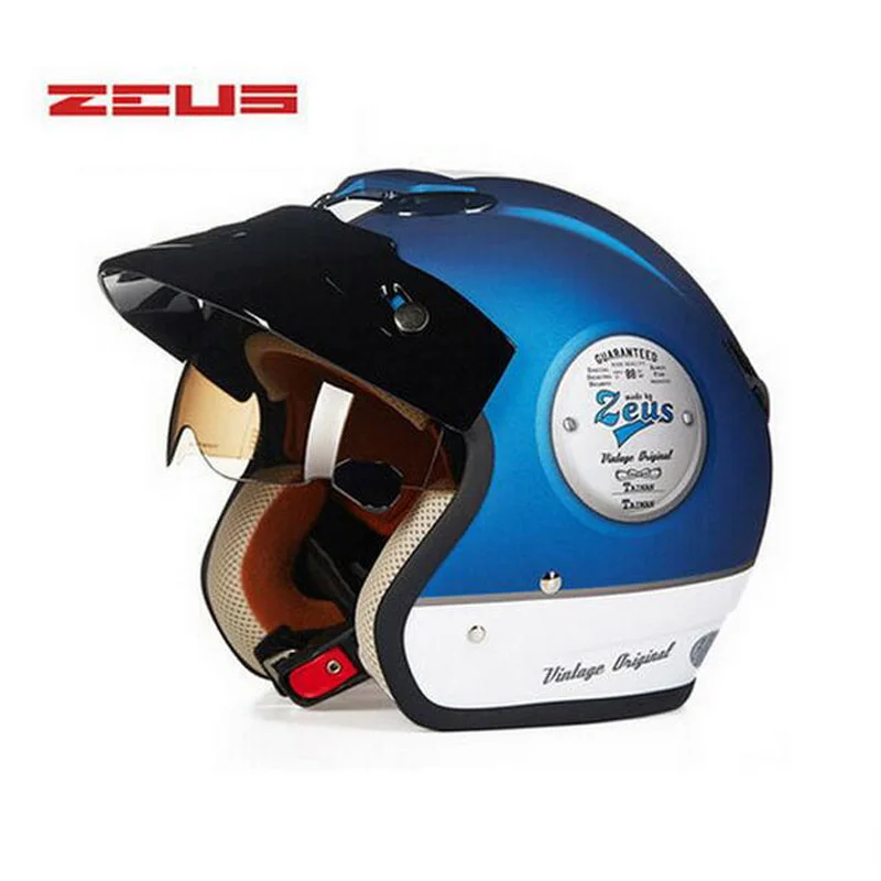 ZEUS ZS 381C motorcycle spitfire the helmet visor,four seasons electric open 3/4 scooter