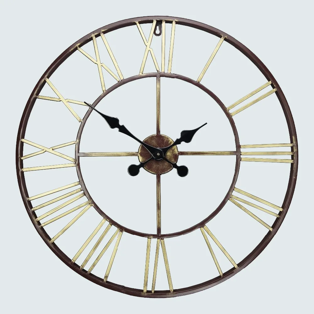 Handmade 23" oversized 3D retro Roman wrought iron vintage large