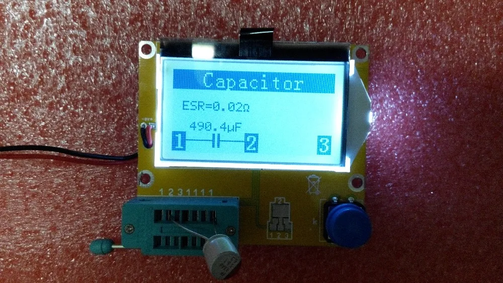 MG328 Транзистор тестер Конденсатор ESR индуктивность резистор метр NPN PNP Mosfet