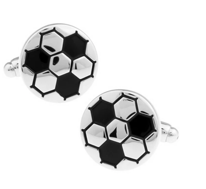 Sport Series Cuff Links 28 Designs Option Football Design Cufflinks - Окраска металла: 12