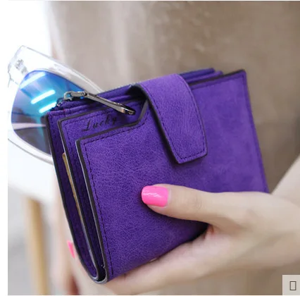 

Retro Scrub Leather Women Wallet Zipper Hasp Small Short Wallet Women Female Coin Purses Card Holder Ladies Clutch Bag Carteira