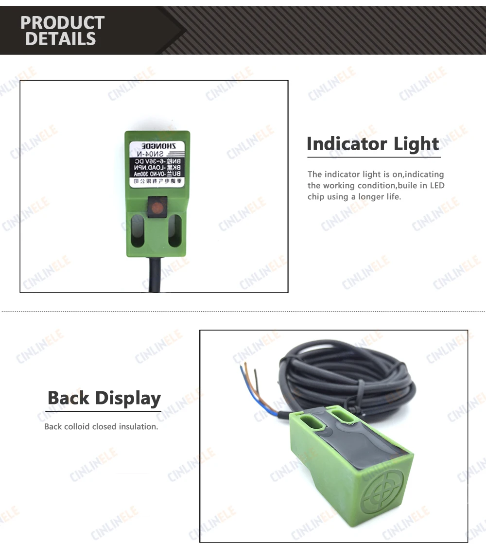 SN04 4 мм Cube основа индуктивной Non-Экран щит Тип приближения SwitchSN04-N SN04-P SN04-N2 SN04-P2, на возраст от 6 до 36V DC 3 провода Сенсор переключатель