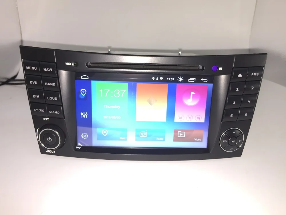 " Android 9 2 din автомобильный радиоприемник с навигацией GPS dvd плеер для Mercedes BENZ CLS CLASS W211 E220 E300 E350 E240 E270 E280 W219