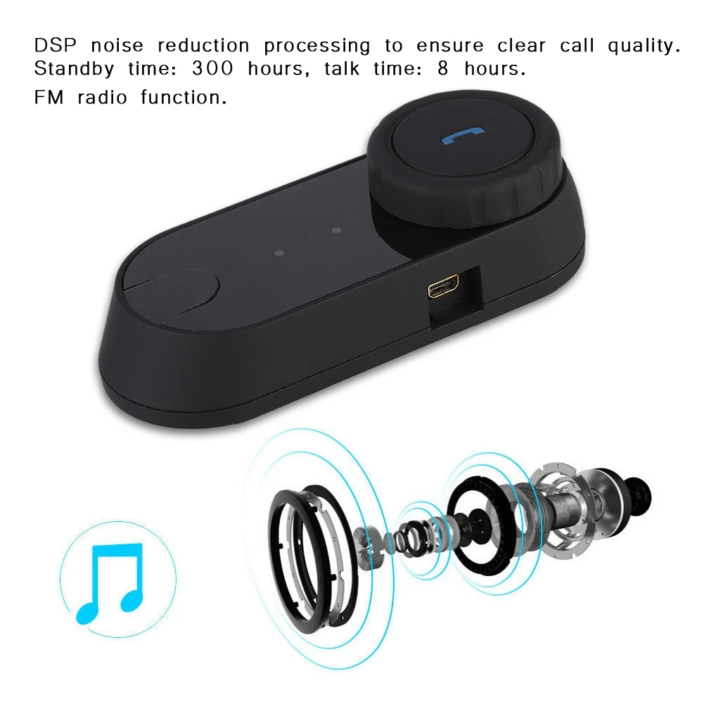 400 мАч стерео мотоцикл Bluetooth 2,1 Музыка гарнитура мотоцикл шлем динамик для Freedconn США/ЕС Plug