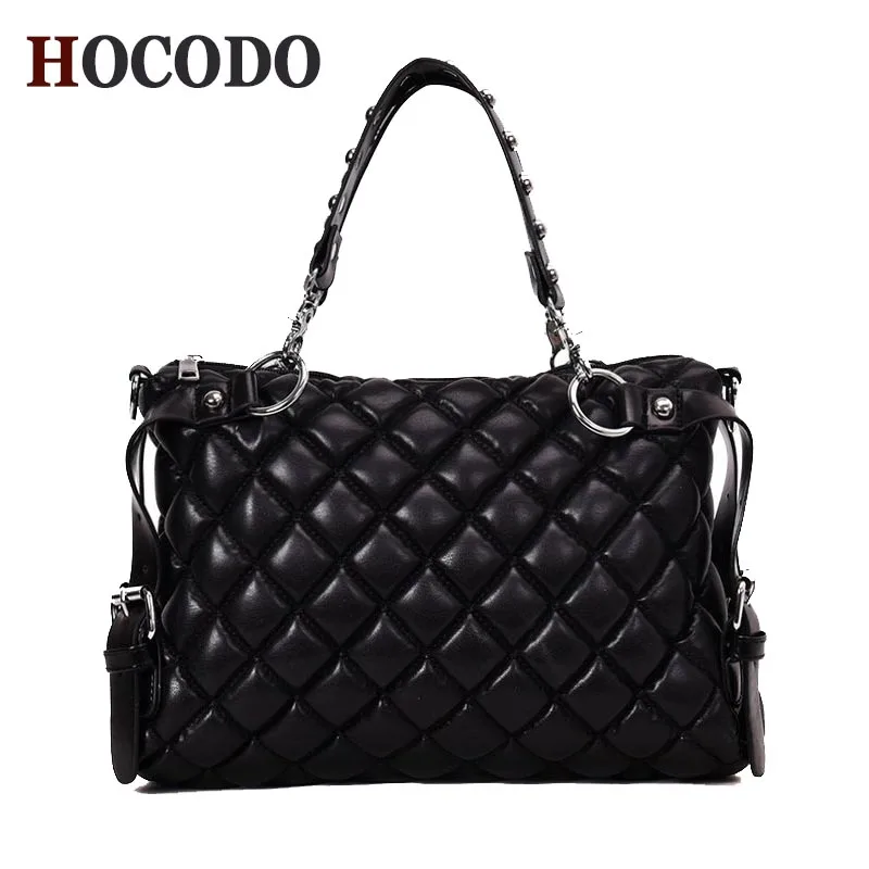 

HOCODO Brand Female New Rivet Lingge Ladies Handbag Shoulder Bag Fashion Wild High-Capacity Women Messenger Bags Bolsa Feminina