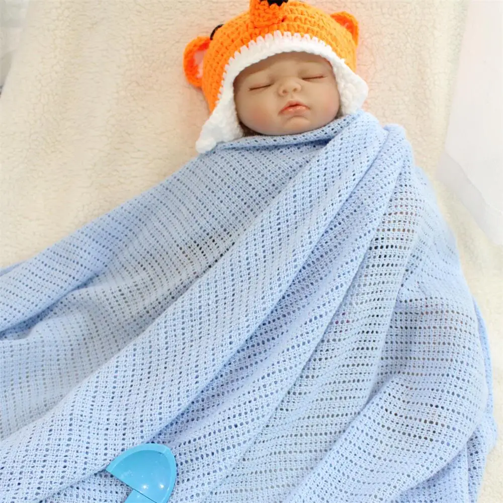0 6 Monate Alt Baby Kinder Musselin Baumwolle Swaddle  Warmen Schal 