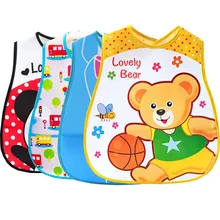 Feeding Baby Burp Cloths Cartoon Baby Bibs Eva Waterproof Newborn Bandanas Girls Boys Saliva Towel Print