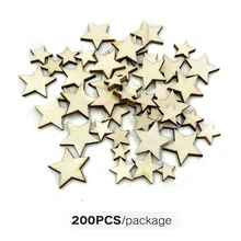 Украшения ручной работы DIY пуговицы для рукоделия размер смешивания подарки деревянные звезды Скрапбукинг граффити светильник товары для веса украшения