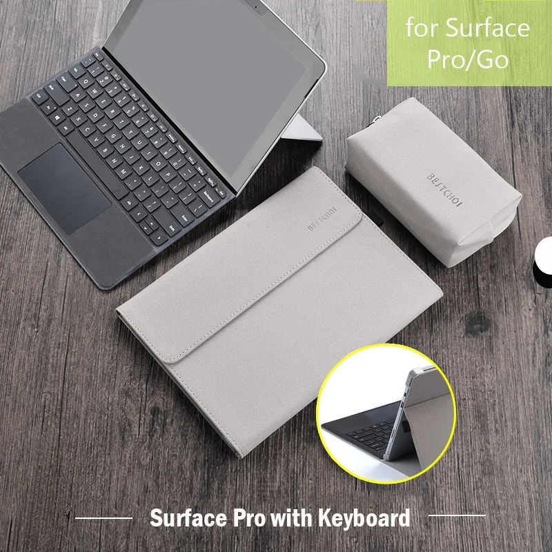 19 New Laptop Tablet Sleeve For Microsoft Surface Pro 7 Pro 6 Case Stand Holder For Surface Pro 5 4 Case Funda W Pen Holder Tablets E Books Case Aliexpress