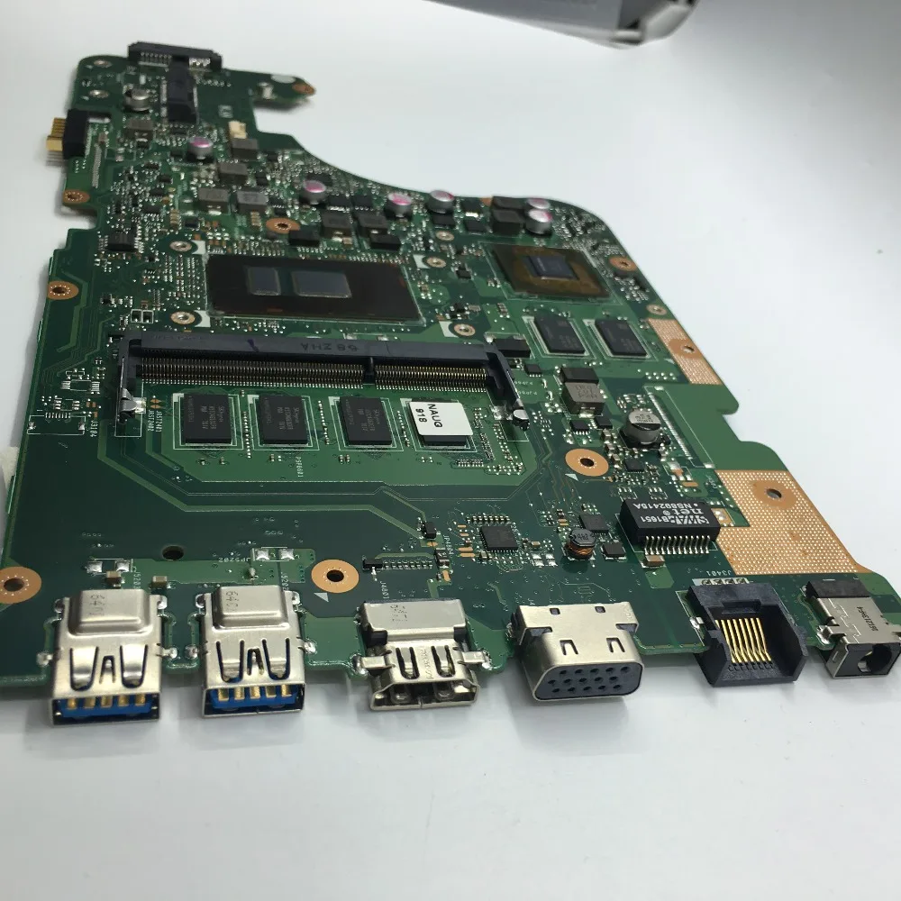 Top KEFU X555UF I5-6200U 4G Memory For ASUS X555U laptop motherboard X555UJ F555U X555UB X555UQ tested 100% work original mainboard 13