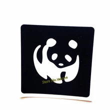 Милые панды Дизайн трафареты для татуировок хной женский боди-арт рука искусство поддельные водонепроницаемый хна шаблон татуировки аэрограф живопись