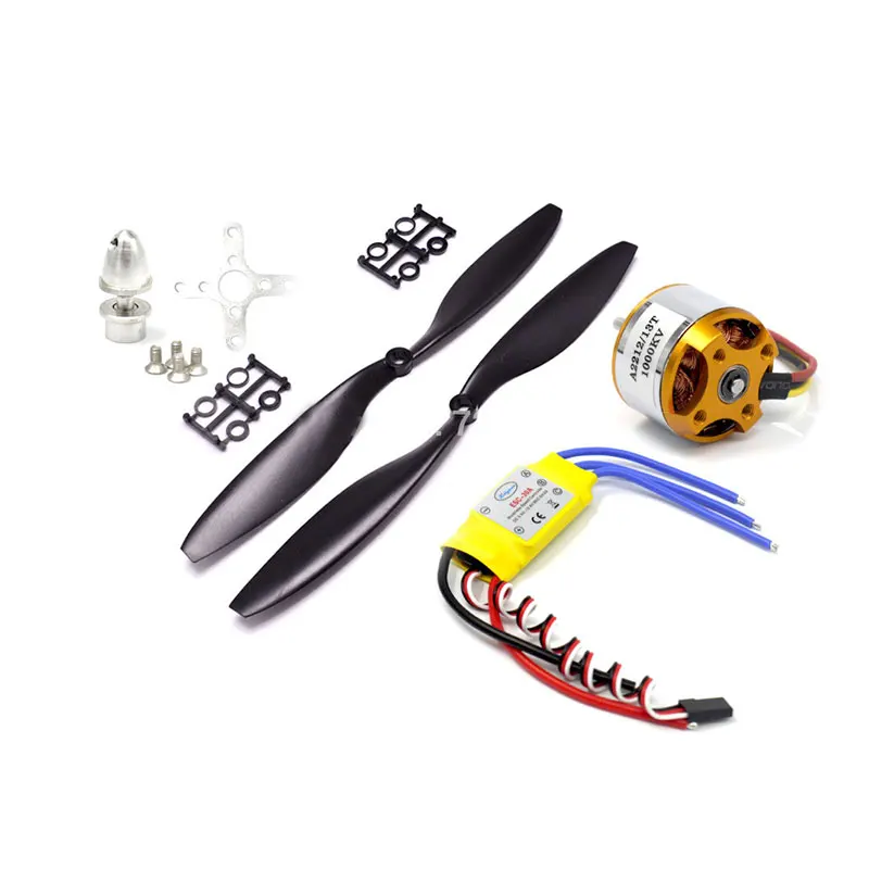 

QX-MOTOR DIY Drone A2212 2212 1000KV Outrunner Motor and 30A ESC with 1045 Propeller Quad-Rotor Set for RC Multicopter Plane