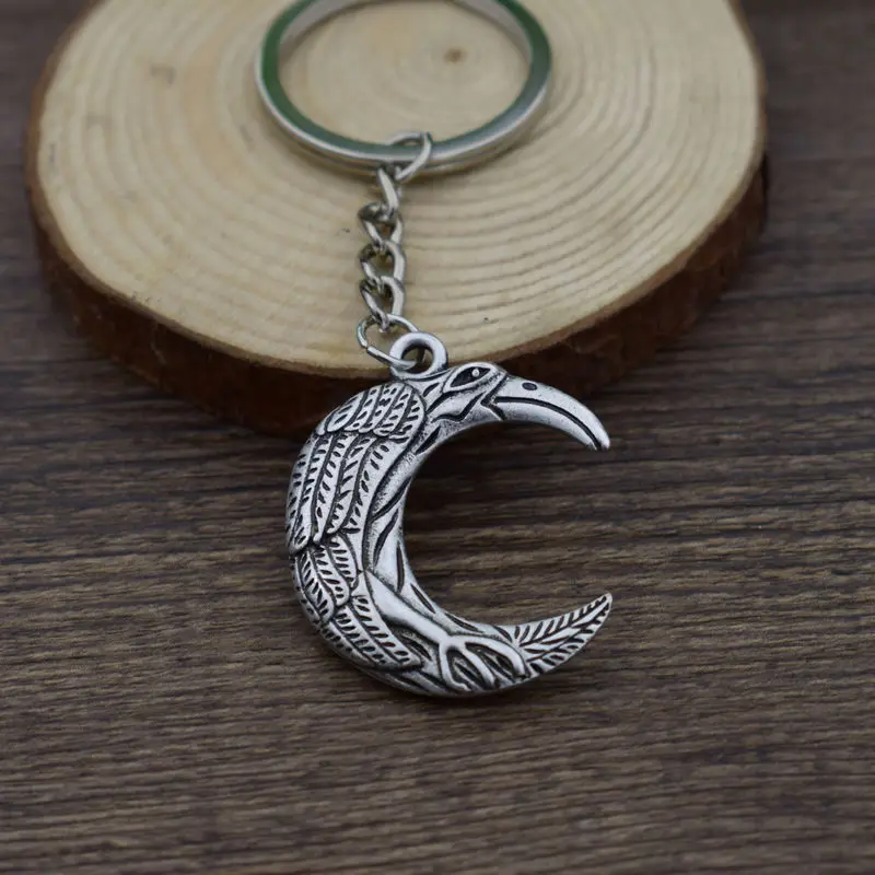 SanLan норвежский викинг Raven Amulet Key Подвеска ворона Тотем Орел брелок птица Creed Talisman