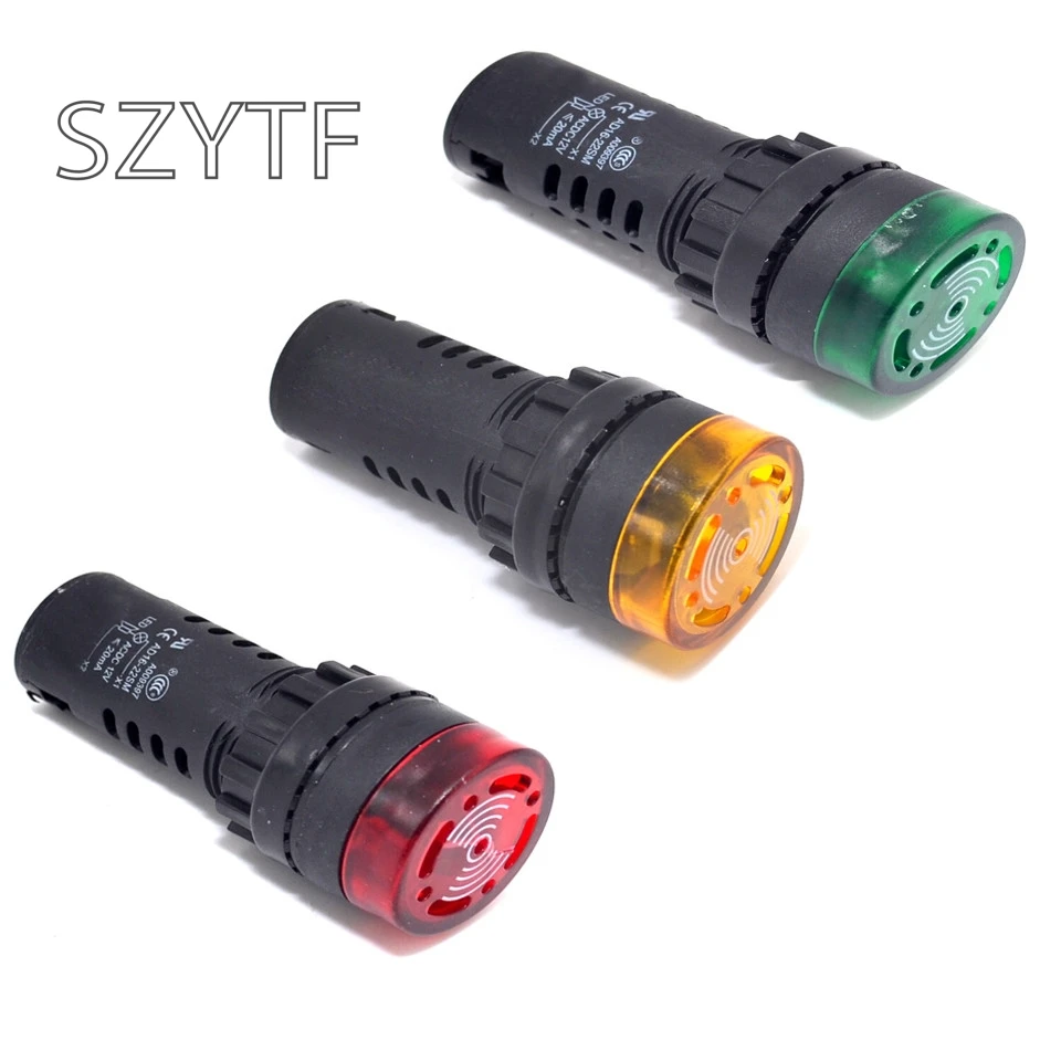 

Intermittent sound of sound and light buzzer alarm AD16-22SM 22MM 12V 24V 110V 220V