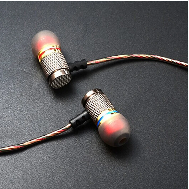 Original KZ ED2 In Ear Earphone DIY  bass Hifi Headset metal earphones earbud with microphone for mobile phone  (4) - 
