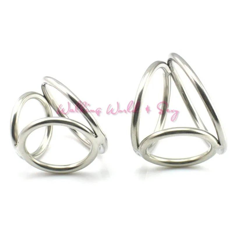 Male Stainless Steel Ball Stretcher Cockrings Ejaculation Delayed Metal Cock Rings Penis Ring Adult Sex Products For Men Penis (6)
