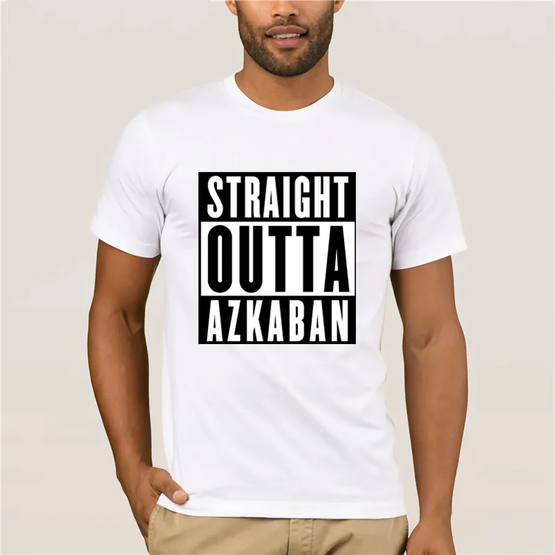 

round neck cool man's T-shirt Straight Outta Azkaban parody Sirius Black Fashion T Shirt 100% Cotton