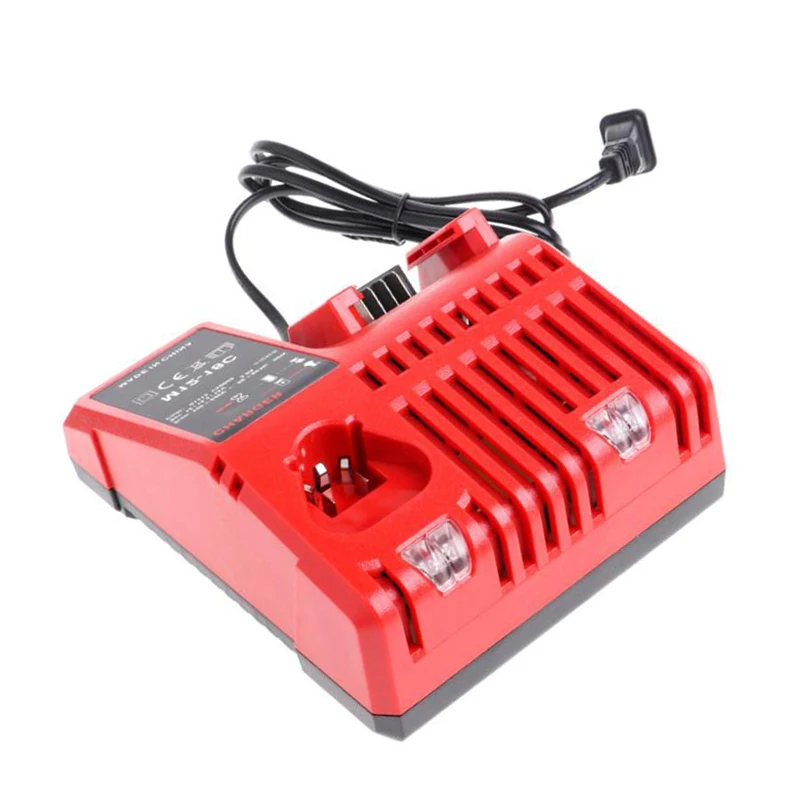 

N12 M12-18C Li-ion Battery Charger US Plug For Milwaukee 10.8V 12V 18V M12 M18 48 - 11 - 24xx Series Lithium-ion Battery