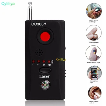 

10pcs Wireless RF Signal Detector CC308 + Multi-Function Camera Bug GSM Alarm System built-in battery Full Range