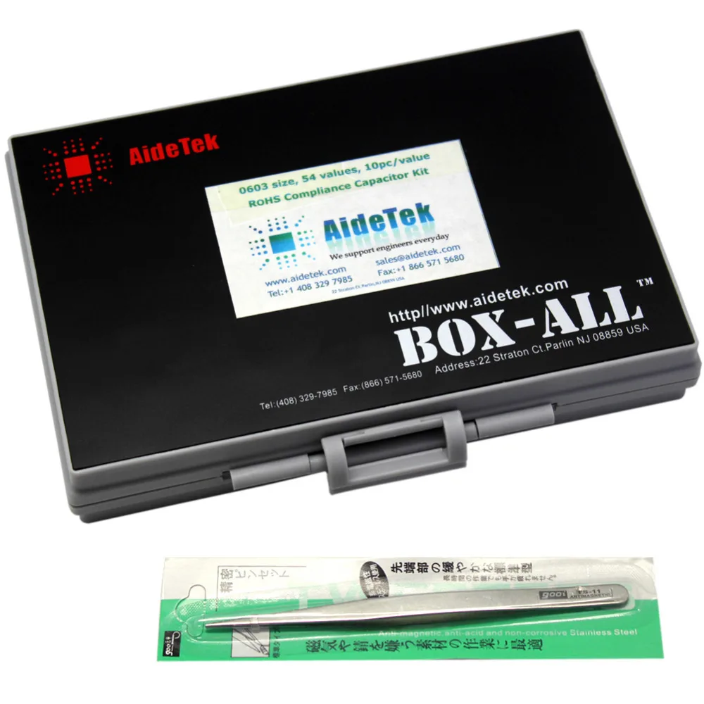 AideTek SMT/SMD 0603 набор для хранения в пластиковой коробке 50 В x 10 шт.|smd smt|smd smt boxsmt smd box |